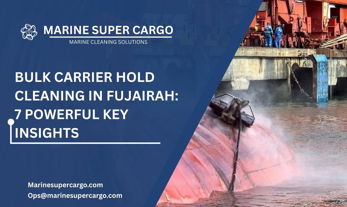 Bulk carrier hold cleaning in Fujairah port