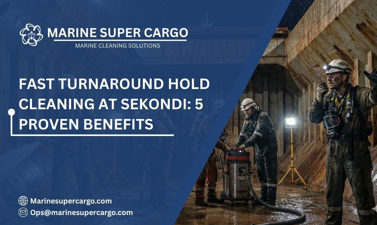 Fast turnaround hold cleaning at Sekondi Port