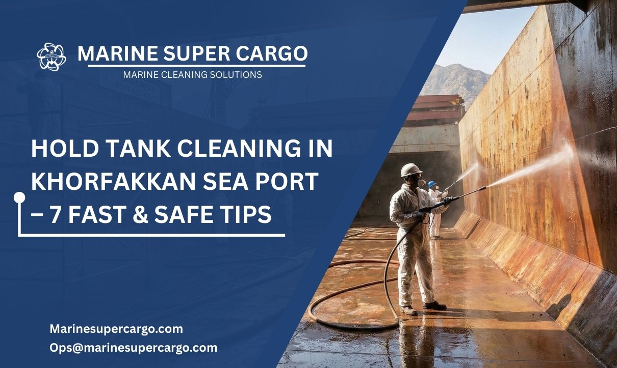 Hold tank cleaning at Khorfakkan Sea Port