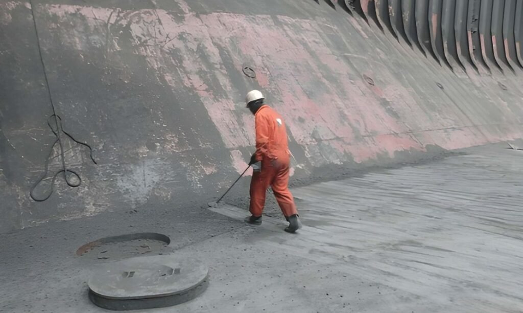 Vessel hold cleaning services at Khorfakkan
