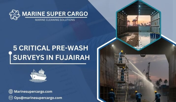 Pre-wash surveys in Fujairah checklist