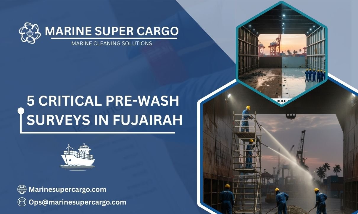 Pre-wash surveys in Fujairah checklist