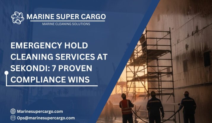 Emergency hold cleaning services at Sekondi port