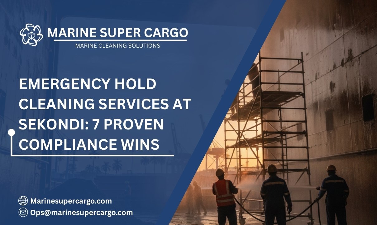 Emergency hold cleaning services at Sekondi port