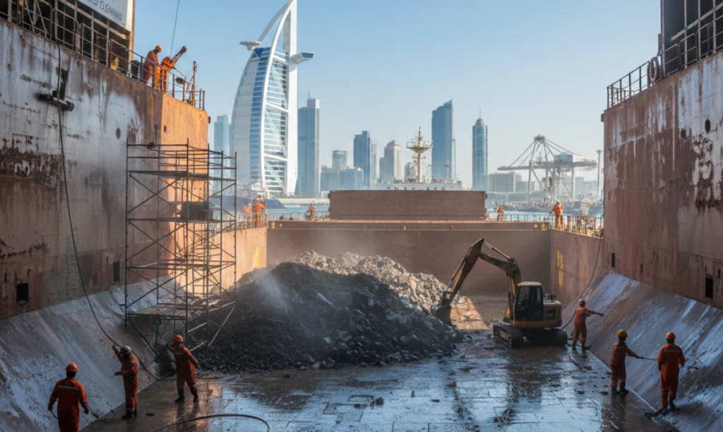 Hold cleaning needs for bulk ships at Takoradi