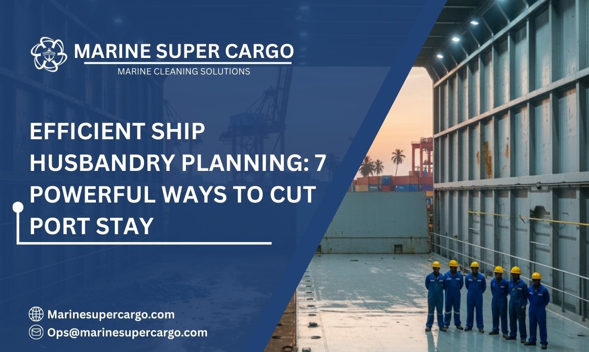 Efficient ship husbandry planning to cut port stay