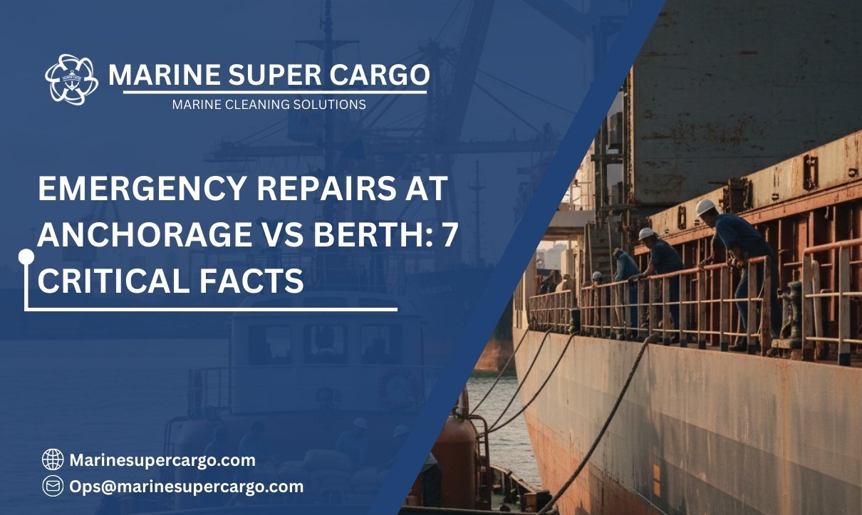 Emergency Repairs at Anchorage vs berth comparison
